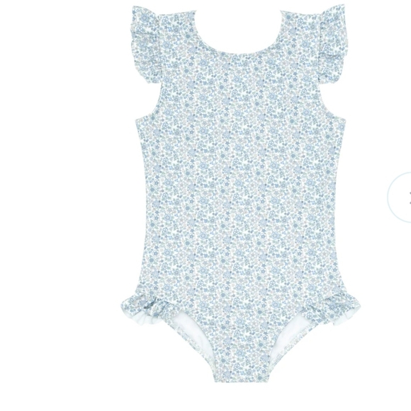 Minnow Other - NWT Minnow Slate Floral Ruffle Sleeve Rashgaurd One Piece Size 9/10